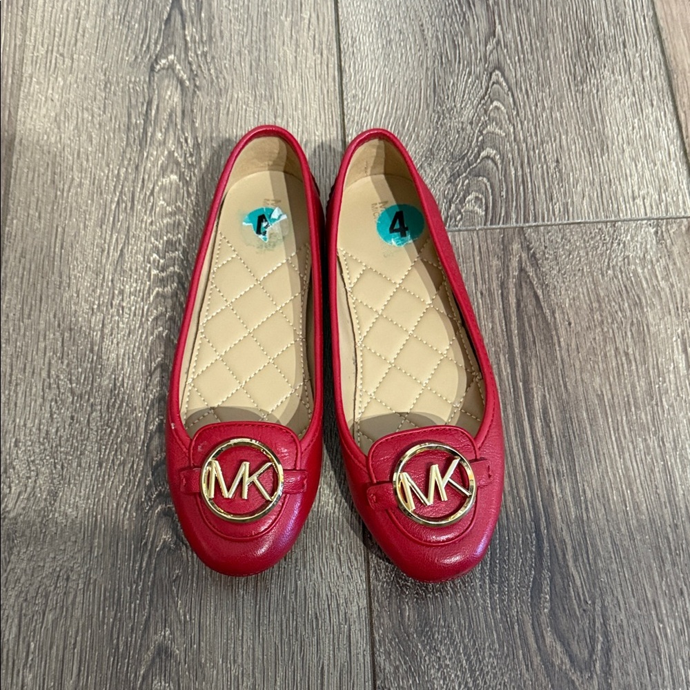 Michael Kors Red Women's Youth 2 Flats or Women’s 4